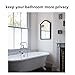 Fancy-fix Privacy Window Film Non-adhesive Window Frosted Anti UV stained Glass Cling for Bathroom 11 Inches By 59 Inches