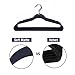 J.S. Hanger Soft Matte Space-Saving Clothes Hangers for Shirt, Non-slip, Black, 20-Pack