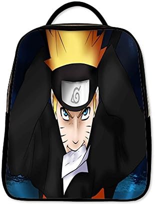 Scottshop Custom Naruto School Bag Casual Travel PU Leather