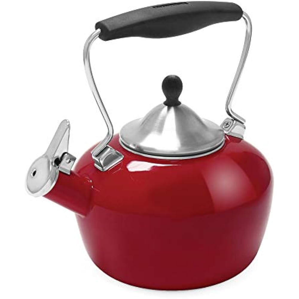 37CAT Tea Kettles RA Catherine Teakettle, 1.8 Quart, Apple Red Kitchen