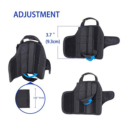 EnriQ Drop Leg Holster Tactical Thigh Airsoft Holster/Firearm Holster/Handgun Holder with Mag Pouch Adjustable Pistol Holster Leg Gun Holster for All 1911 Glock 17/19/20/21/23/26/27 More (ACU)