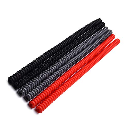 Silicone Threaded Heat Resistant Oven Rack Edge Protector Guard Cover Oven Anti-Hot Bar Random Color(red)