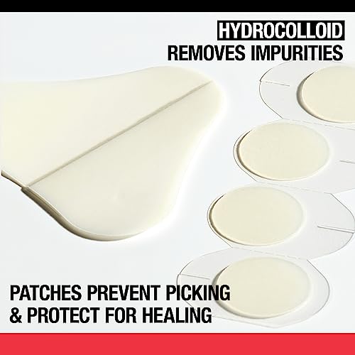 NEUTROGENA STUBBORN ACNE BLEMISH PATCHES COMBINATION PACK, ULTRA-THIN HYDROCOLLOID ACNE PATCH ABSORBS FLUIDS & REMOVES IMPURITIES TO HELP PIMPLES LOOK SMALLER, 2 SIZES, 16 PATCHES