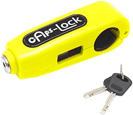 Motorcycle Lock Scooter/ Bicycle /Handlebar Security Lock ,Anti-theft Brake Lever Security Lock, Throttle Grip Lock (yellow)