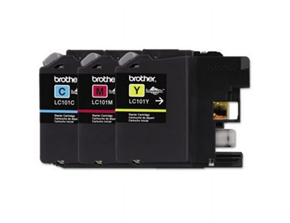 Brother LC101 3PKS Ink Cartridge - Cyan, Magenta, Yellow - 1 Each in Retail Packing