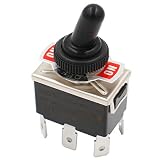 Baomain Toggle Switch AC 250V 15A DPDT 3 Position ON/Off/ON 6 Pins CE Listed