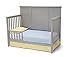 Delta Children Easton 4-in-1 Convertible Baby Crib, Greenguard Gold Certified, Grey