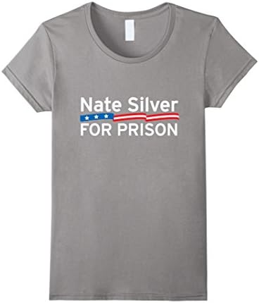 Women's Nate Silver for Prison T-Shirt Small Slate