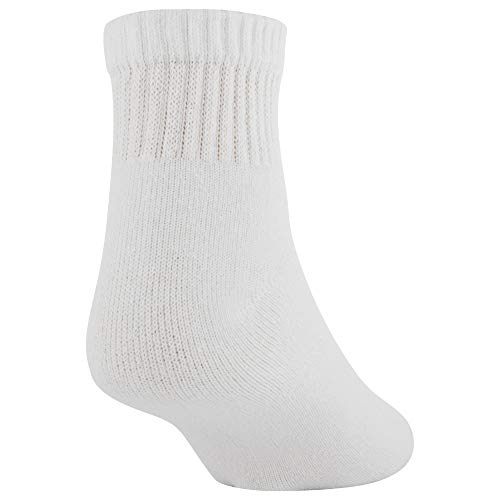 Gold Toe Men's 656p Cotton Quarter Athletic Socks, Multipairs, White (6