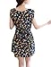 Allegra K Ladies Sleeveless All Over Dots A Line Dress S Dark Blue
