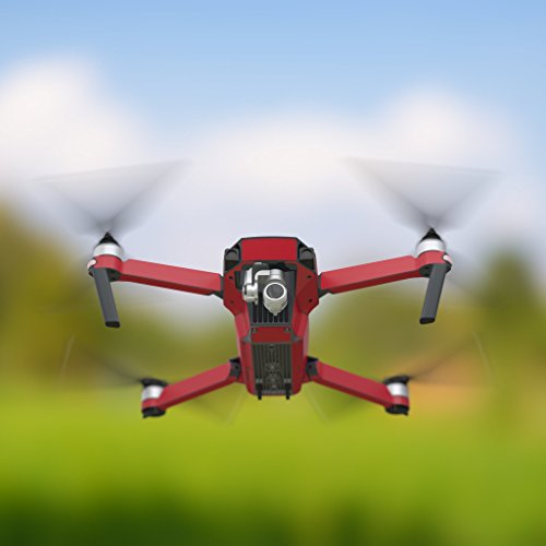 Solid State Red Decal for Drone DJI Mavic Pro Kit - Includes Drone Skin, Controller Skin and 3 Battery Skins