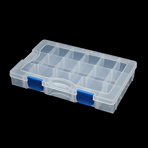 DHTOMC Angelkasten 17 Compartment Removable Angelgerät Box Transparent Plastikfischen Box Weiß Angeln Rig Box (Color… – Bild 3