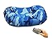 TREKOLOGY Ultralight Inflating Travel/Camping Pillows - Compressible, Compact, Inflatable, Comfortable, Ergonomic Pillow for Neck & Lumbar Support and (Blue Camo)