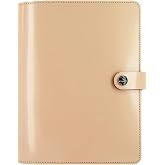 Filofax The Original Organizer, A5 Size, Patent Nude - Leather, Six Rings, Week-to-View Insert, Multilingual (C022387)