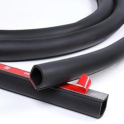 10Ft D-Shape Rubber Weather Stripping 3/8" X