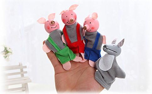 Blogger Story Time the Three Little Pigs Finger Puppets Educational Puppets Storytelling Dolls