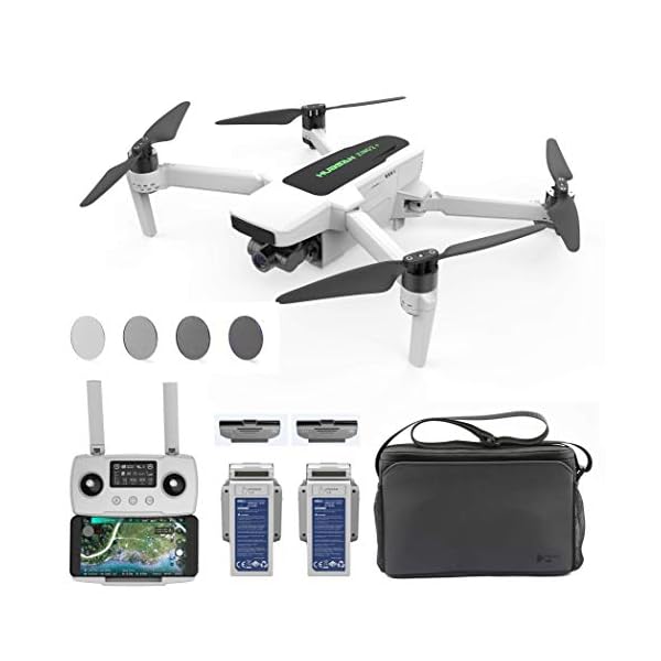 Hubsan Zino 2 Plus Drohne 4K 60FPS Kamera 9KM 35 Minuten 3-Achsen Abnehmbarer(Tragbare Version+ ND Filter)