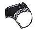 E-Laurels Lace Midnight Bow-Tie Panties Women Underwear (XL, Black)