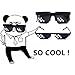 Oeyeo Thug Life Glasses 8 Bit Pixelated Mosaic Gamer MLG Photo Props Party Sunglasses for Adults (12 Pixels)