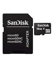 SanDisk, tarjeta portátil microSDHC con adaptador, Negro