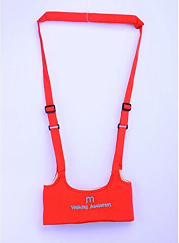 Baby Toddler Learn to Walk Walking Harness Aid Assistant Safety Rein Train Walking Protective Belt (Red)