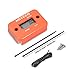 NKTECH NK-HS2 Inductive Hour Meter for Gas Engine Lawn Mover Marine ATV Motorcycle Boat Snowmobile Dirt Bike Outboard Motor Generator IP68 99999HRS Hourmeter (Orange)