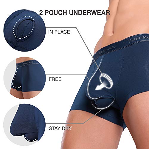 Separatec Men’s Dual Pouch Underwear Comfortable Ultra Soft Micro Modal