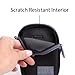 USA Gear Small Digital Camera Case with Wrist Strap, Belt Loop - Camera Case Small Compact Compatible with Canon Powershot Elph, Pouch G7 Mark iii, Nikon Coolpix, Cybershot, Pixpro & More (Black)