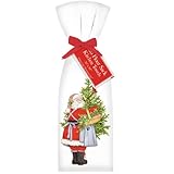 Santa with Tree Towel Set
