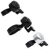 ARTHEALTH Bike Bell Aluminum Alloy Bicycle Bell Loud Sound Handlebar Safety Horn Bike Ring For Cycling Bicycle Horn Mountain Bike Road Bike (Black/Fits Most Handlebars)