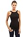 PattyBoutik Women Round Neck Halter Tank Top (Black Medium)