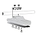 Richards Operated/Black Homewares Motorized Tie Rack with LED Lights – Rotating with Batteries – Hold up to 64 Ties and 8 Belts – Standard Rods Good for Most Closet Types
