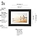 Americanflat 5x7 Picture Frame with Shatter-Resistant Glass - Set of 2 - Use as 4x6 Frame with Mat or Display 5x7 Photo Without Mat - Signature Collection - Picture Frames for Tabletop or Wall - Black