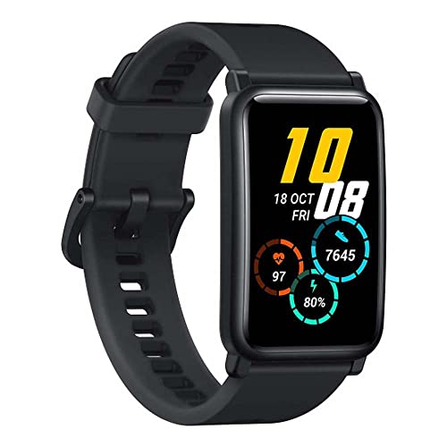 HONOR Watch ES Smartwatch (42mm AMOLED-Display, Herzfrequenzmessung, 50 m wasserdicht, SpO2) Schwarz