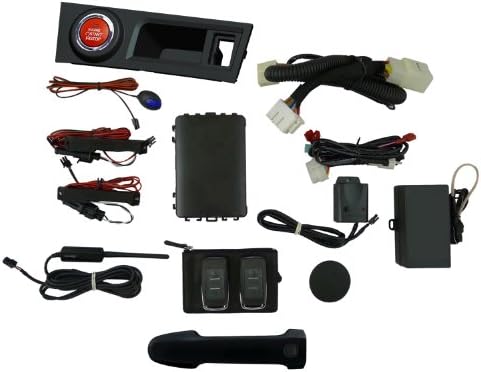 EasyGO AM-FRS-D4S Smart Key Remote Start and Alarm System with Raven Driver's Door Handle for Scion FR-S