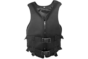 Adjustable Life Jackets Vest, Swimming Buoyancy Aid Vests for Adult Kids, Outdoor Fishing Life Jacket Fishing Vests Kayak Lif