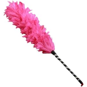Hot Pink Funky Feather Duster: Amazon.co.uk: Kitchen & Home