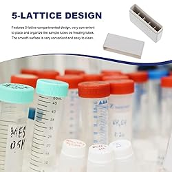 JEWEDECO 5-Compartment Cryovial Storage Box 2ml