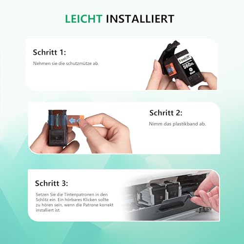 NewLift 560XL 561XL Ink Cartridges for Canon Printer Cartridges 560 561 PG-560XL CL-561XL for Canon Pixma TS5350i TS5350 TS5350a TS5351 TS5351a TS5351i TS5352 TS5352a TS5353 TS53353a 53a(Color 2-Pack)