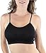 ToBeInStyle Women's Pack of 6 Solid Color Wire-Free Padded Sports Bralette - Assorted - One Size