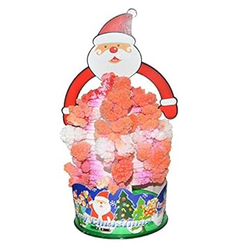 FidgetGear Magic Growing Crystal Christmas Tree Kids Creative Birthday Gift Educational Novelty Games Toy Santa Claus Tree