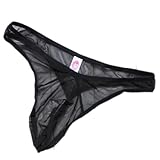 Zeagoo Men's Net Yarn Underpants Underwear Red