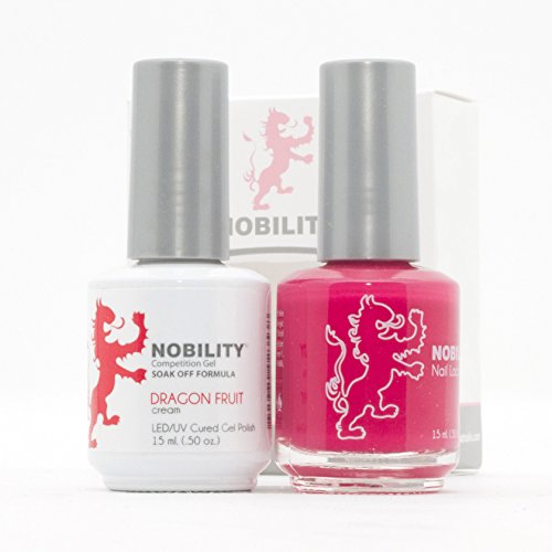 LECHATNobility – Gel Polish & Nail Lacquer Set - Collection 2-5oz (Dragon Fruit NBCS035)