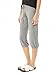 Alternative Womens Eco-Jersey Crop Pants Large Eco Grey