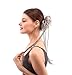 Merrylight Hair Extensions Messy Bun Gray White Braids Ponytail Hairpiece (Mixed Grey&White-M3/60)