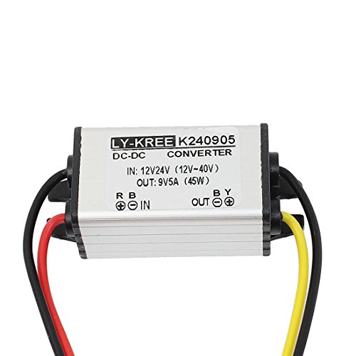 Uxcell waterproof dc 12v/24v/36v (12v - 40v) step-down to dc 9v 5…