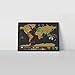 Small World Scratch Map World Travel Map With Carrying Tube Deluxe Scratch Off Maps Fun & Colourful Scratching Poster Black & Gold