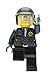 LEGO Movie Bad Cop Kids Minifigure Light Up Alarm Clock | Black/Gray | Plastic | 9.5 inches Tall | LCD Display | boy Girl | Official