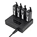 SKYREAT Intelligent 4 Slots Battery Charger for DJI Osmo,Osmo Mobile (Battery Not Include)