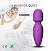 Mini Wand Massager,Fovel Wireless Cordless Portable Small Size Handheld Powerful Massage for Back Neck Shoulder Silent Waterproof USB Chargeable,Purple ...